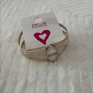 Gold and White Charmonde Bracelet